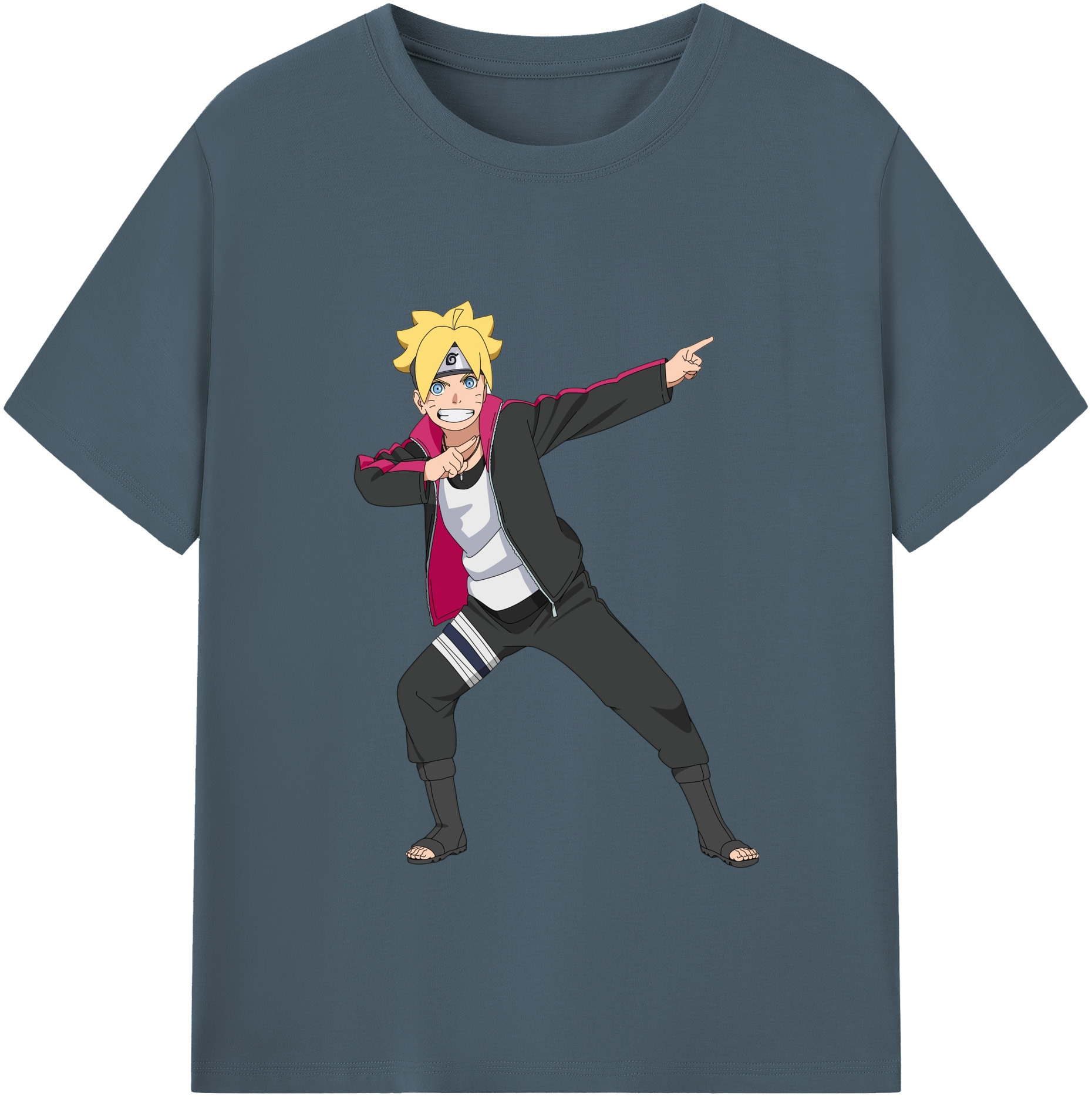 （画像用） NARUTO -ナルト- うずまき ボルト Uzumaki Boruto 綿100％半袖Tシャツ（フロントプリント）